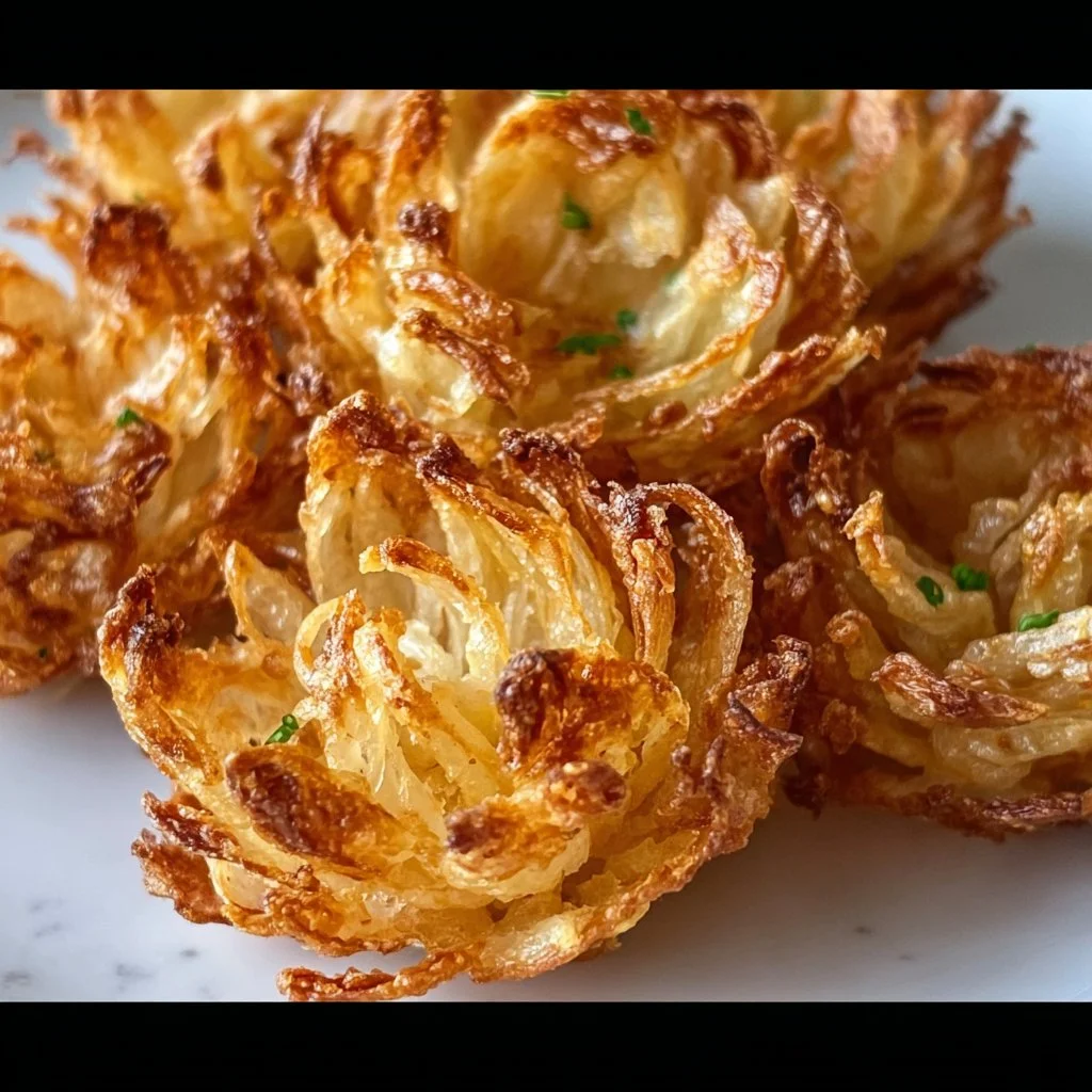 Air Fryer Crispy Mini Blooming Onions for Guilt-Free Snacking