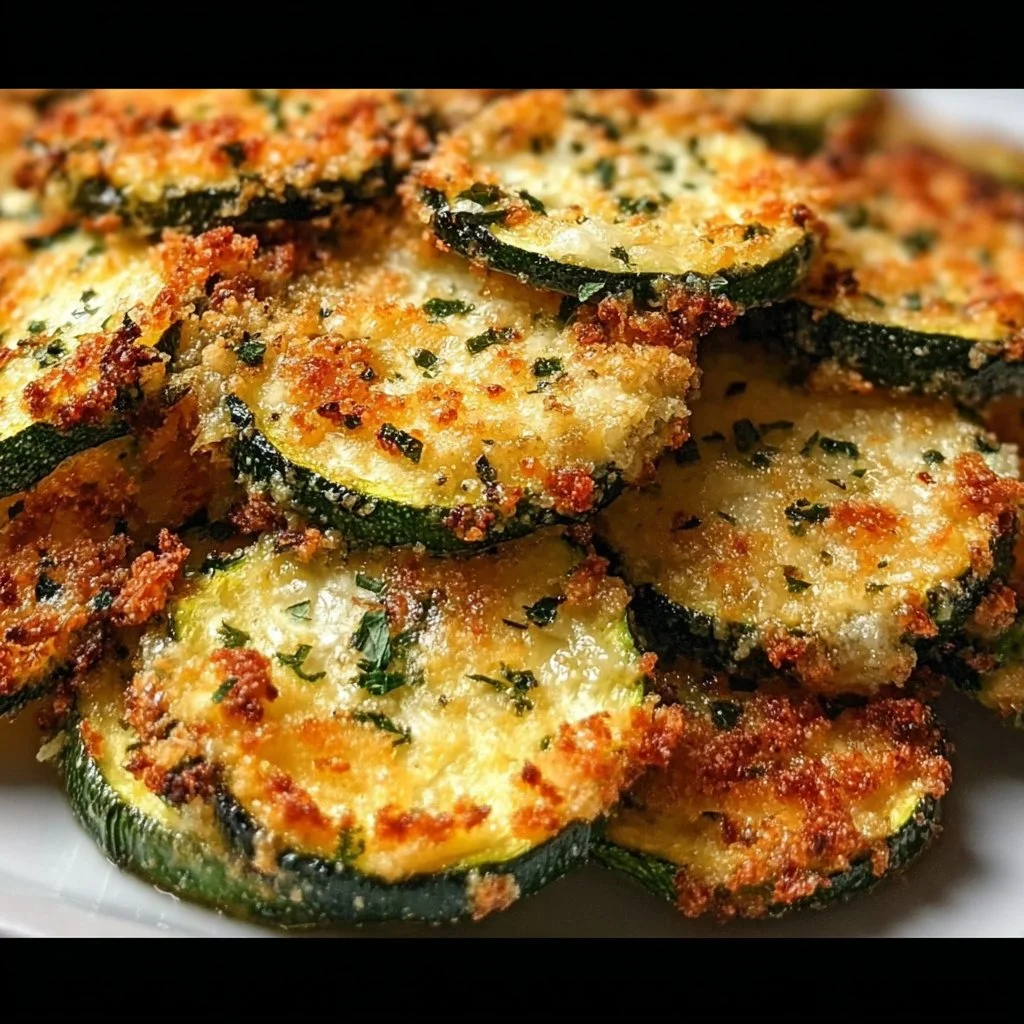 Baked Parmesan Zucchini Slices