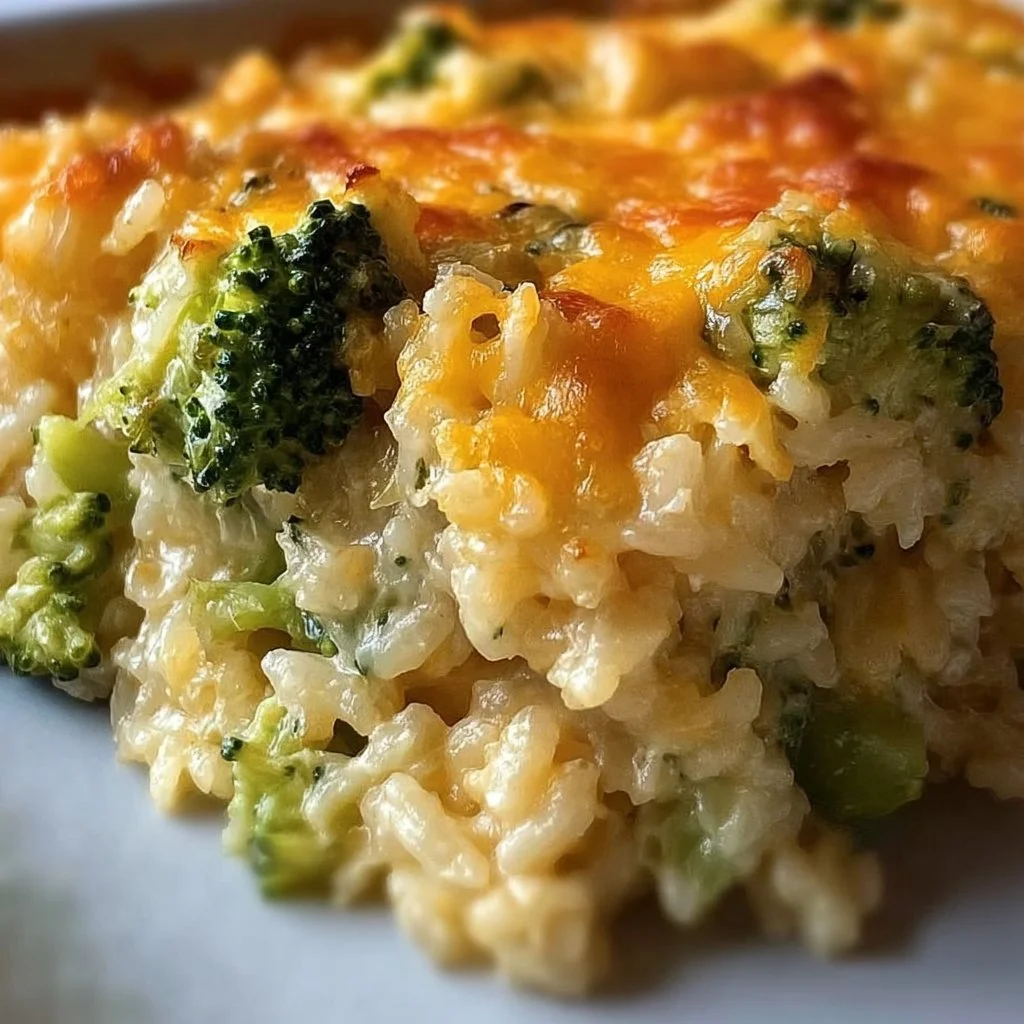 Cheesy Broccoli Rice Casserole
