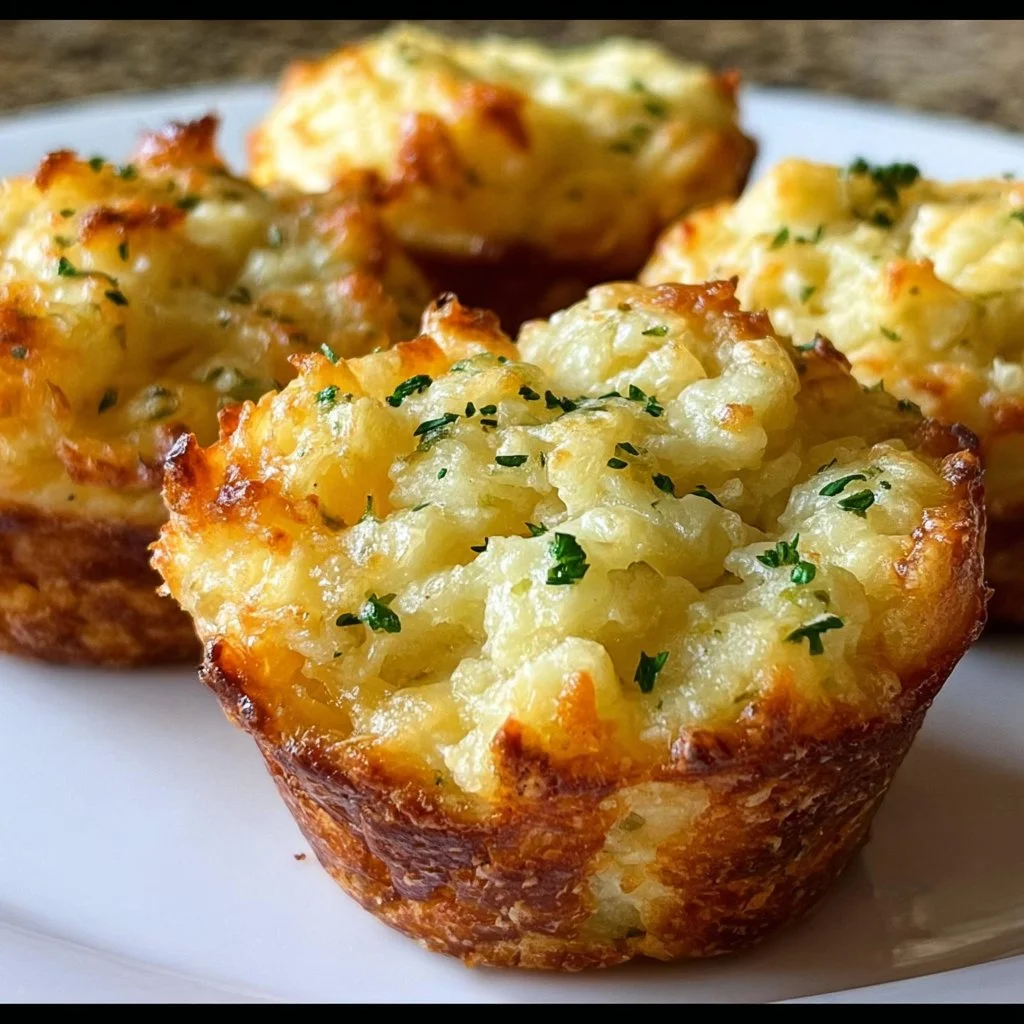 Cheesy Mashed Potato Muffins