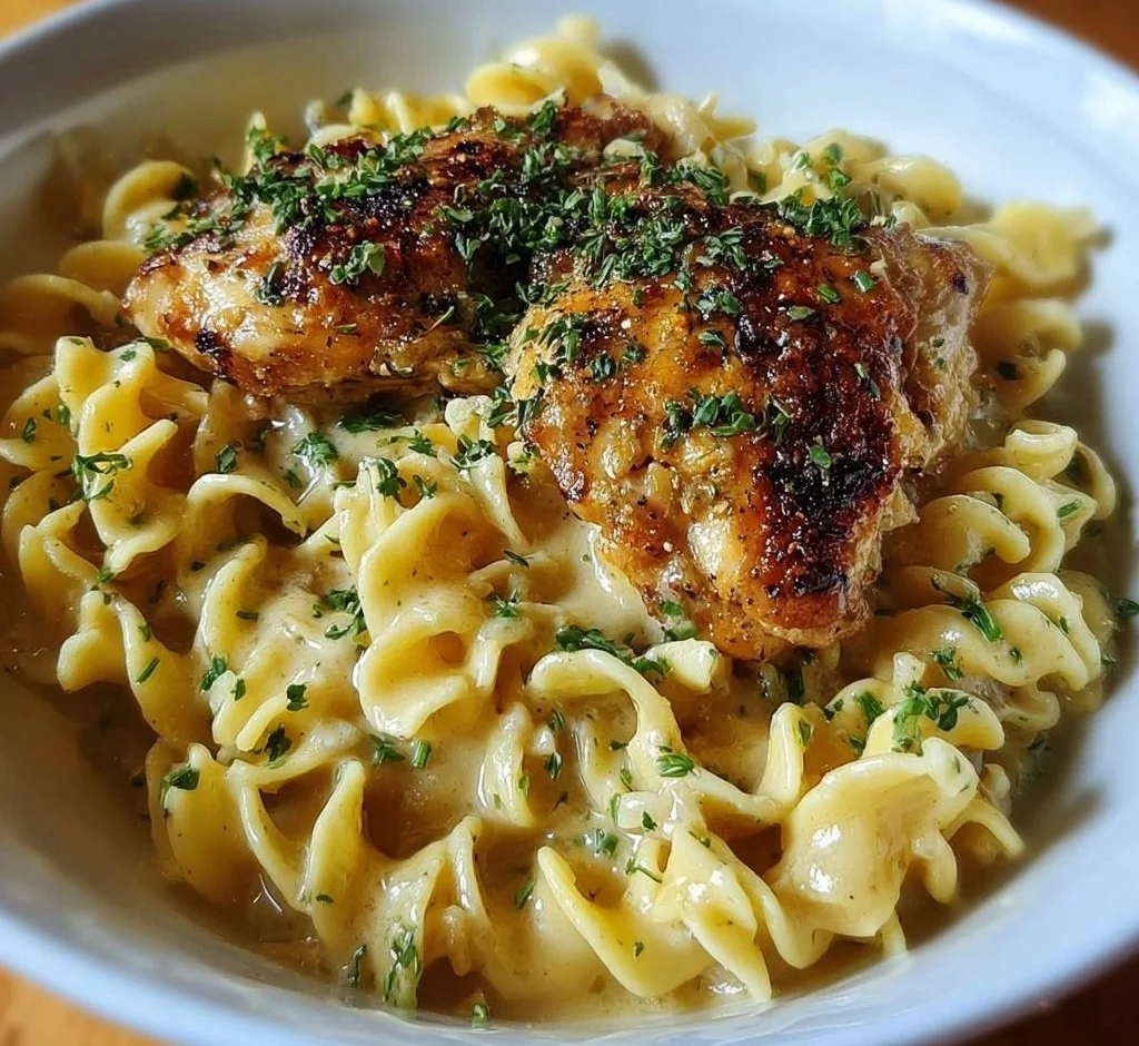Chicken with Buttered Noodles