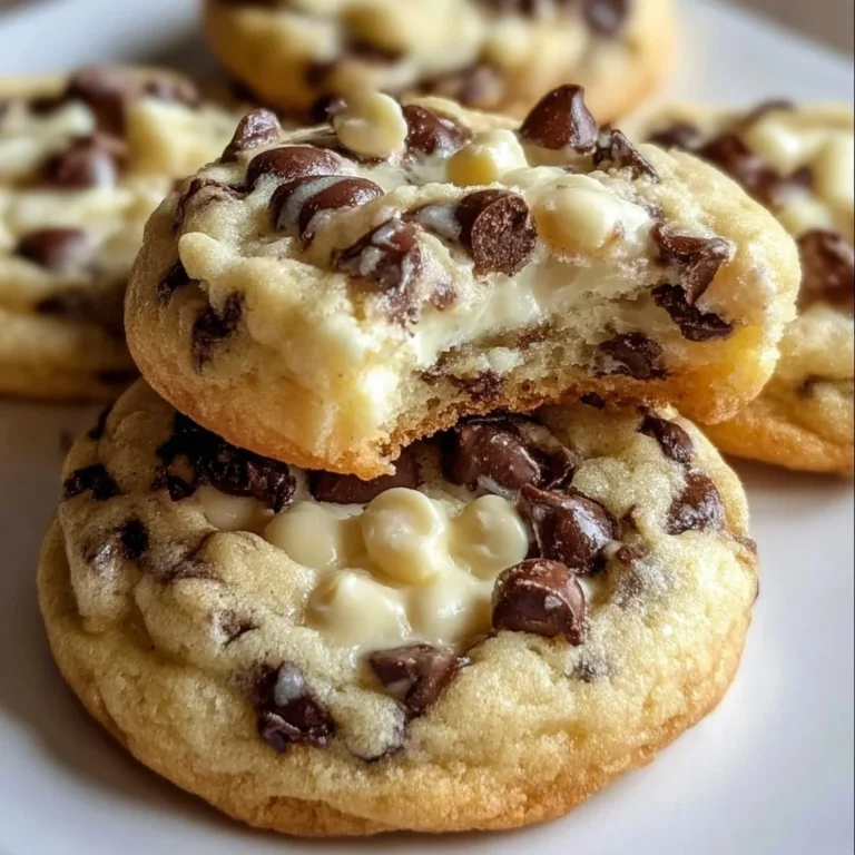 Delicious chocolate chip cheesecake cookies fresh out of the oven