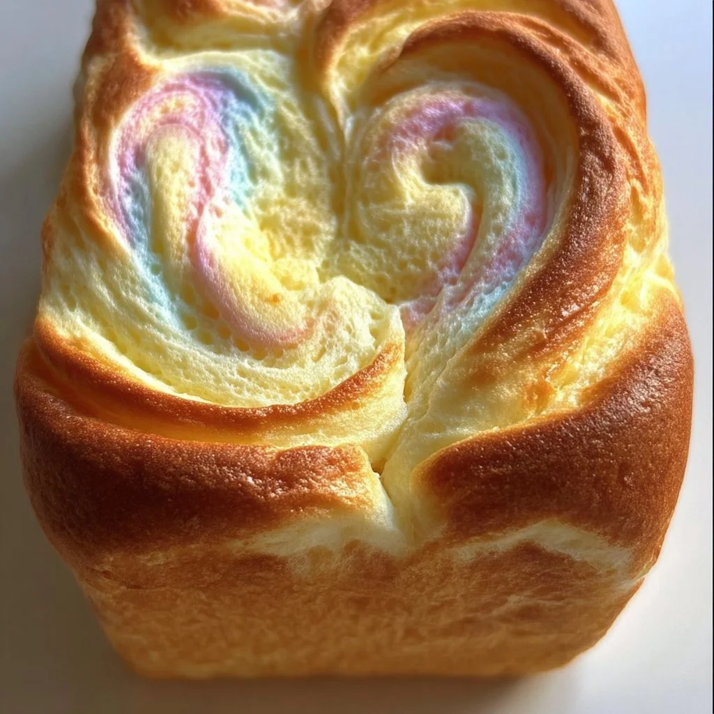 Cloud Bread Pastel Swirl Loaf
