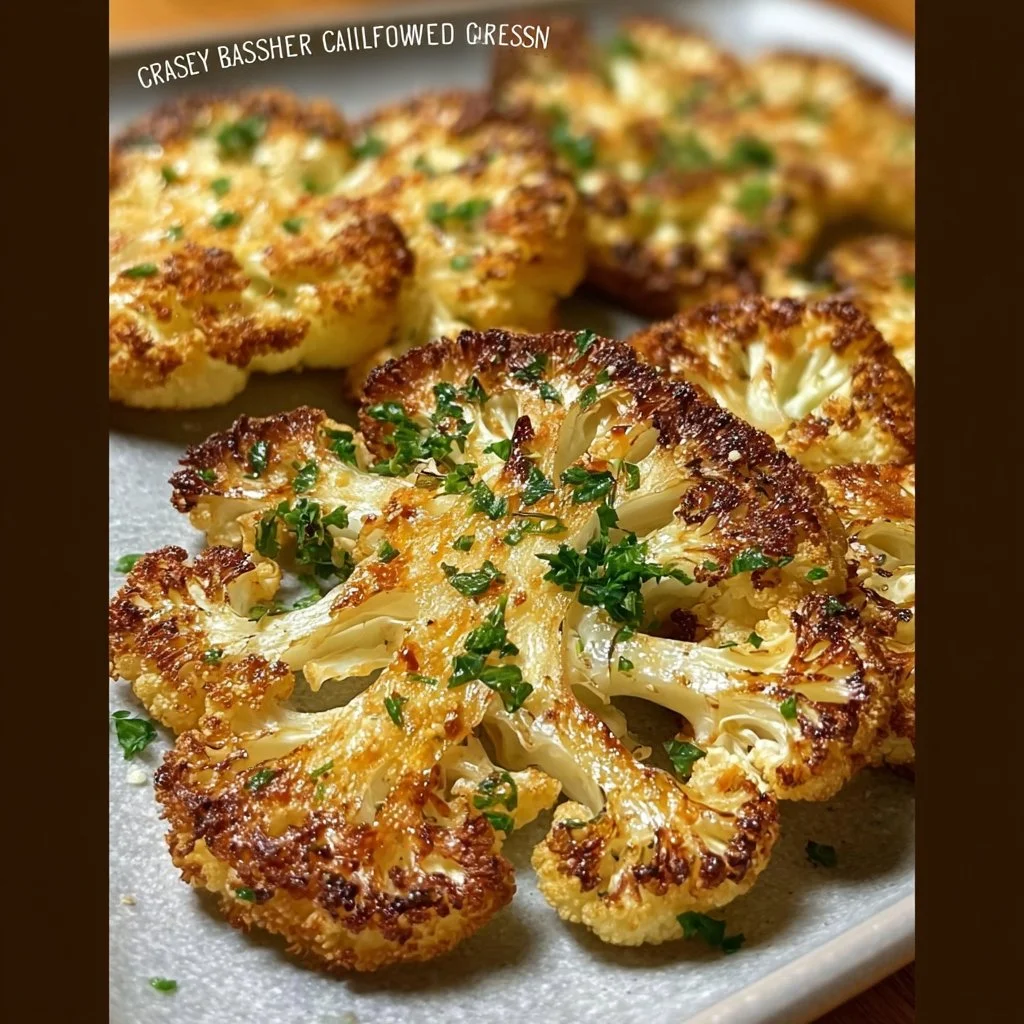 Crispy Baked Cauliflower Steaks
