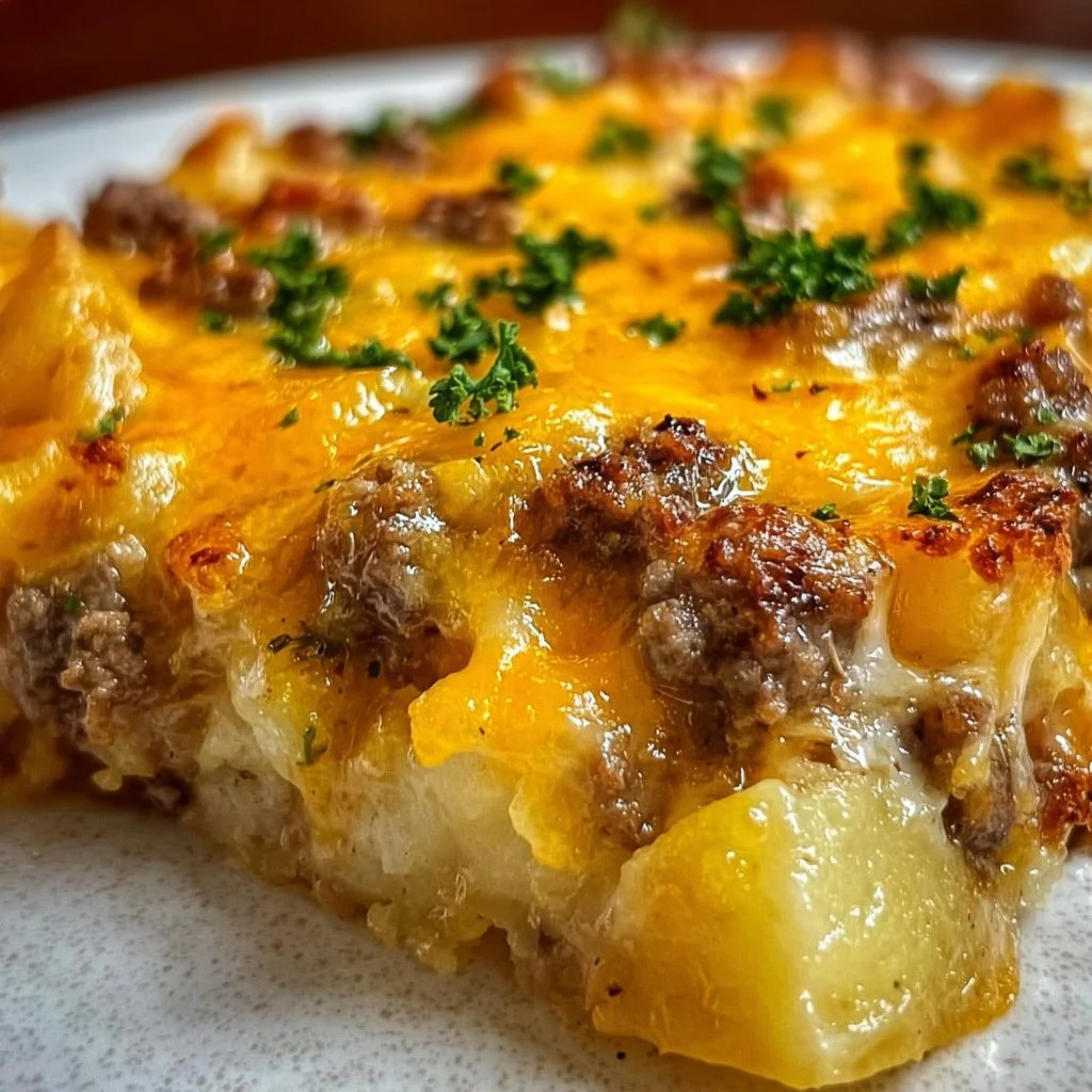 Easy Hamburger Potato Casserole