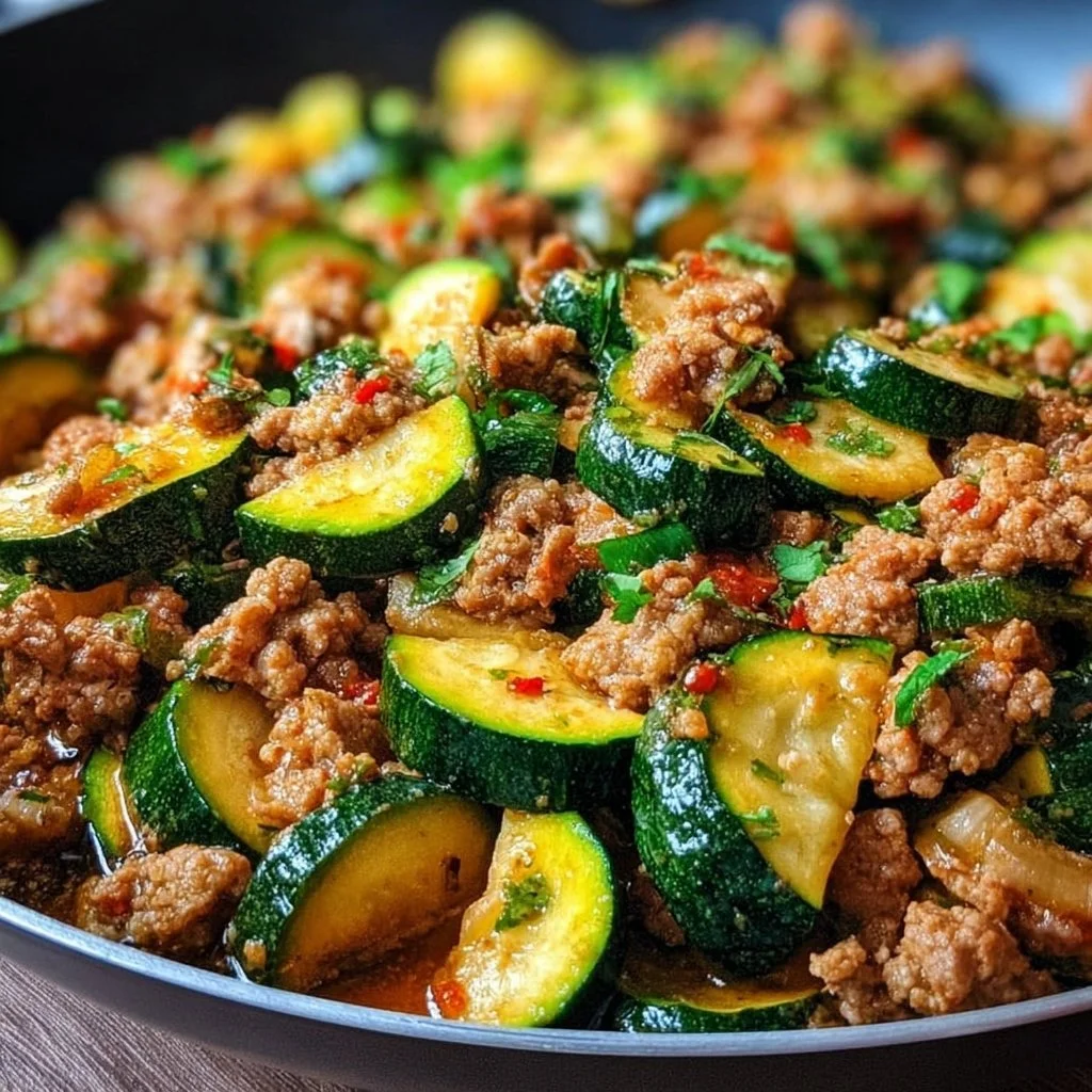 Ground Turkey and Zucchini Skillet