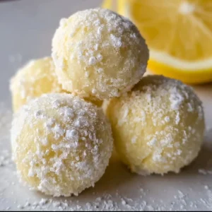 Delicious homemade lemon truffles with a creamy texture and citrus flavor