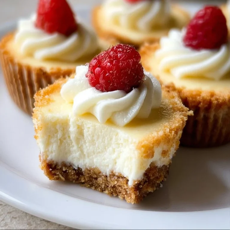 Delicious mini cheesecakes topped with fresh berries and whipped cream