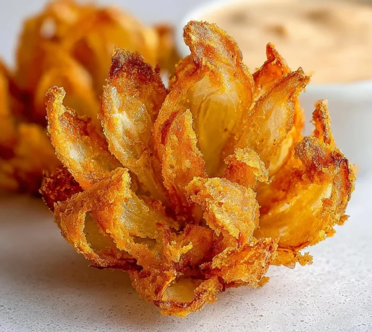 Crispy Onion Petals served with Copycat Bloomin' Onion Sauce