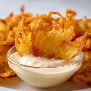 Crispy onion petals served with Bloomin' Onion dipping sauce
