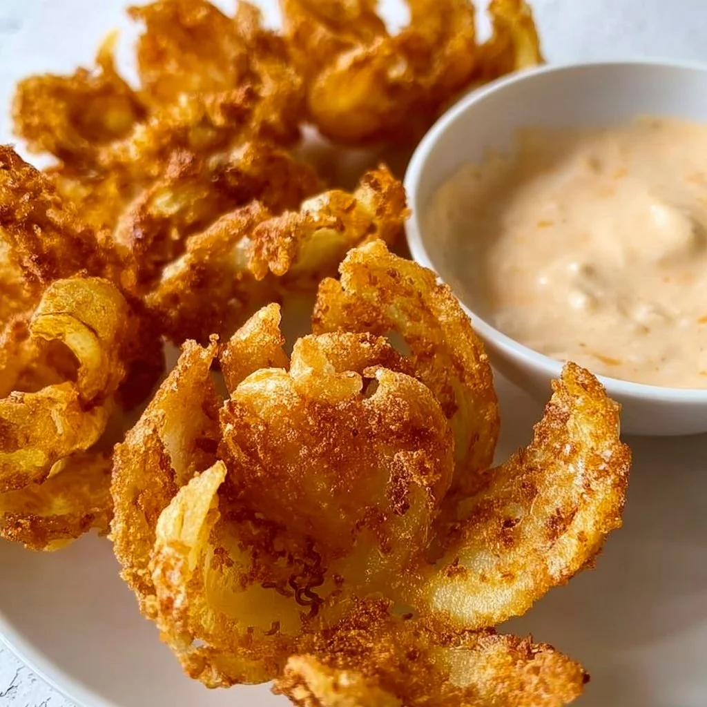 Onion Petals with Copycat Bloomin' Onion Sauce