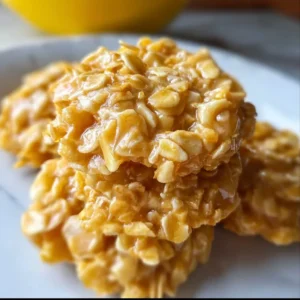 Delicious no bake cookies with oatmeal, perfect for quick baking recipes.