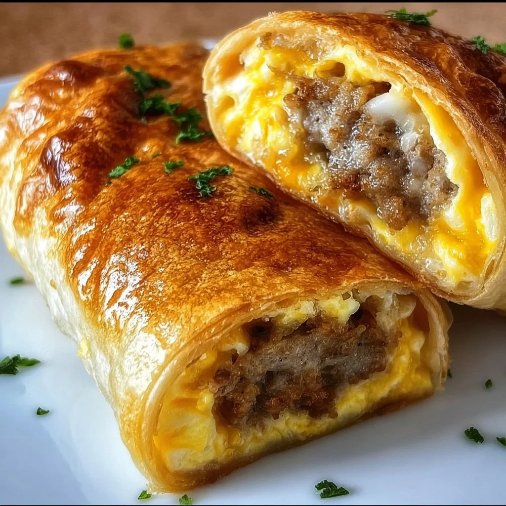 Sausage, Egg, and Cheese Breakfast Roll-Ups