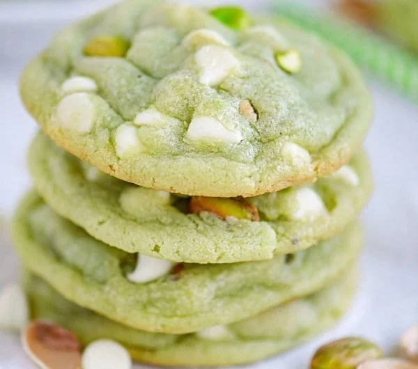 Soft and Chewy Pistachio Pudding Cookies