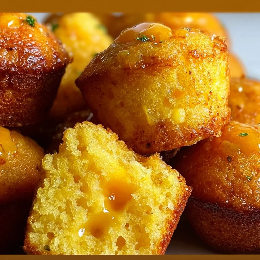Southern-Style Honey Butter Cornbread Poppers