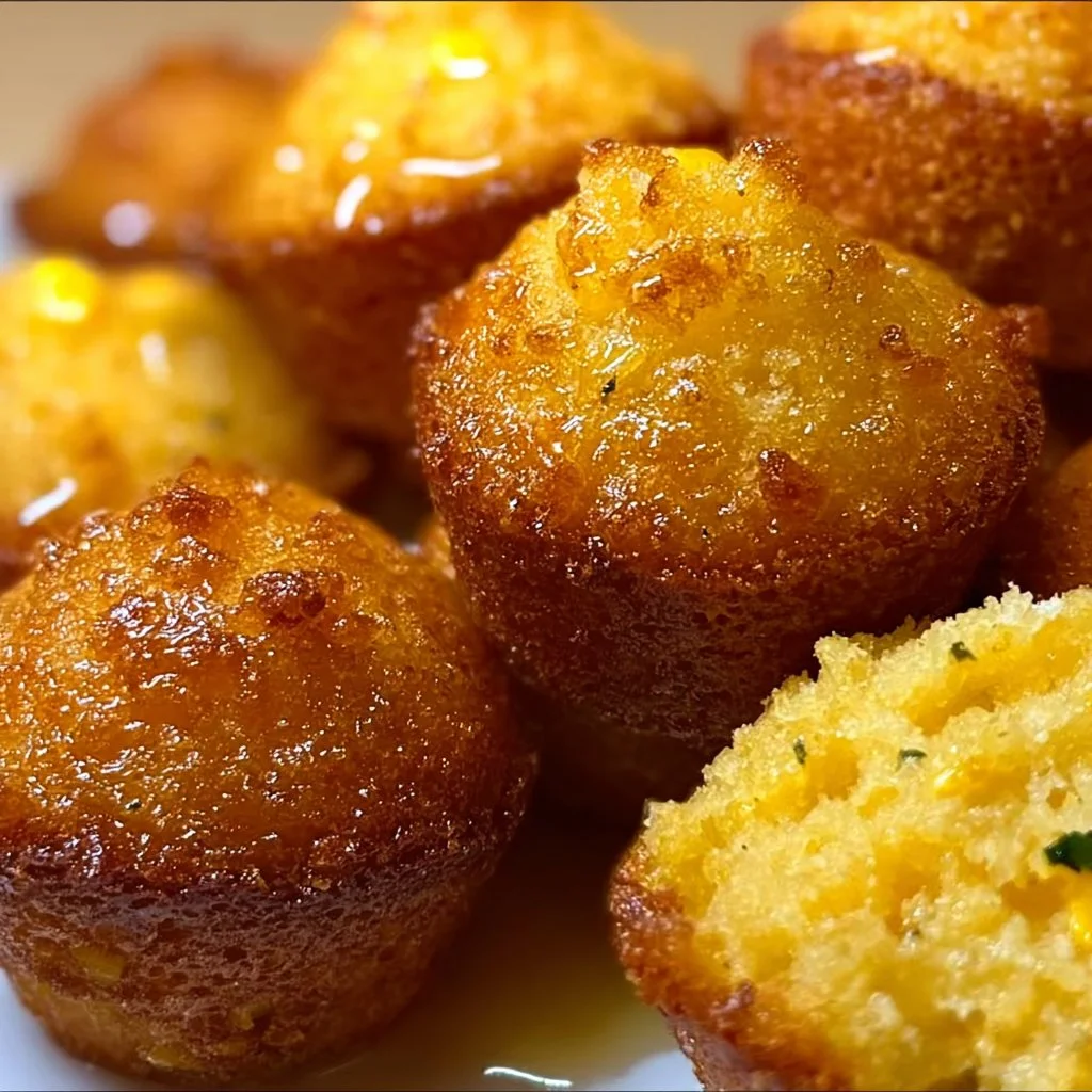 Southern-Style Honey Butter Cornbread Poppers