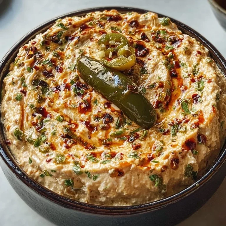 Spicy roasted jalapeño cowboy cream cheese dip served in a bowl