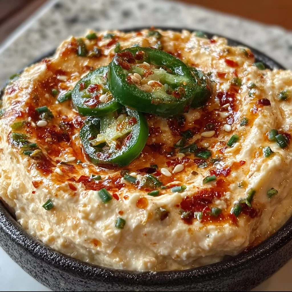 Spicy Roasted Jalapeño Cowboy Cream Cheese Dip