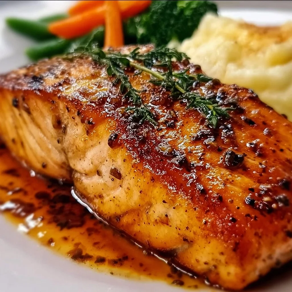 Texas Roadhouse Salmon with Sweet Smoky Glaze Thrill