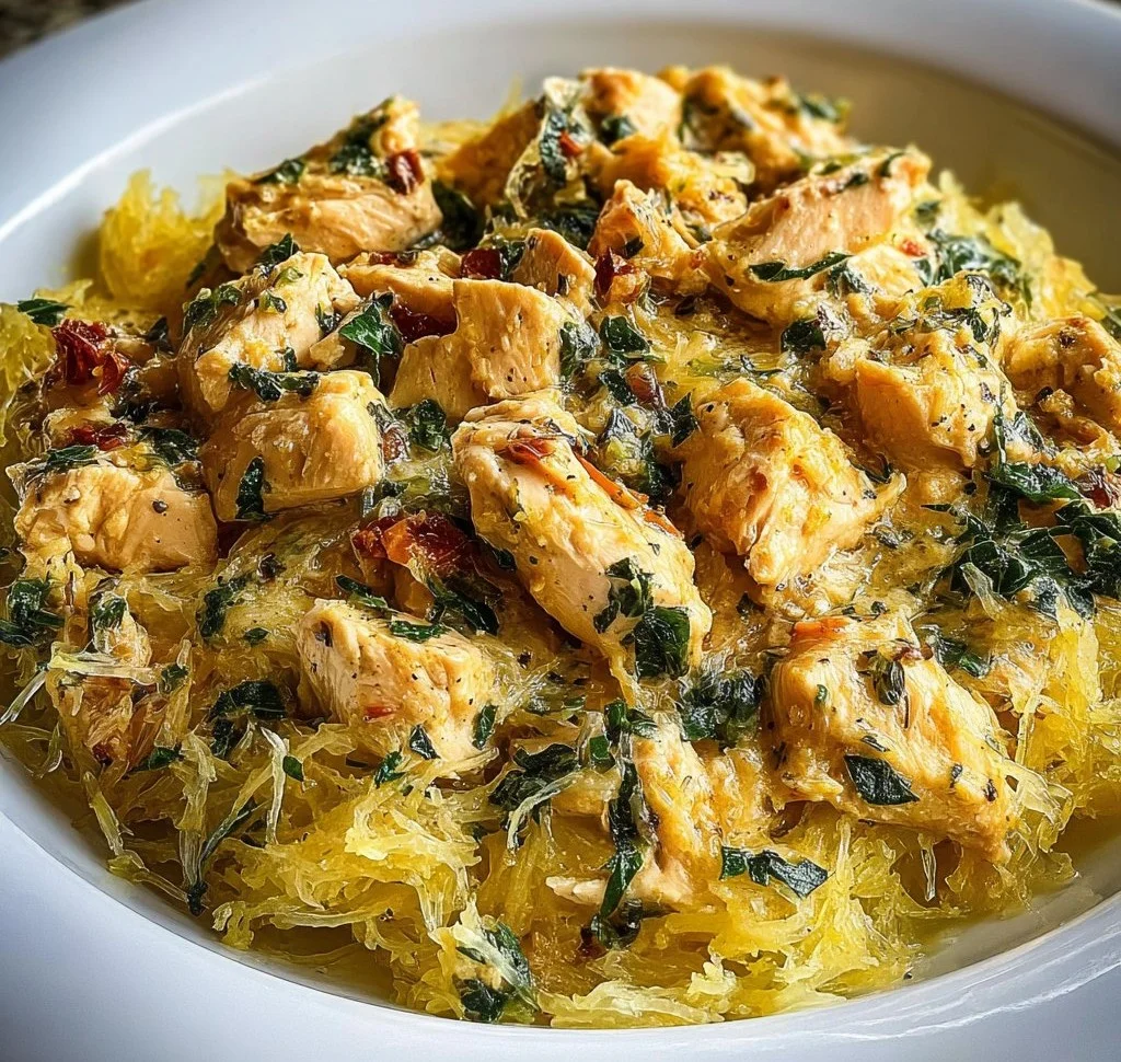 Tuscan Chicken and Spaghetti Squash