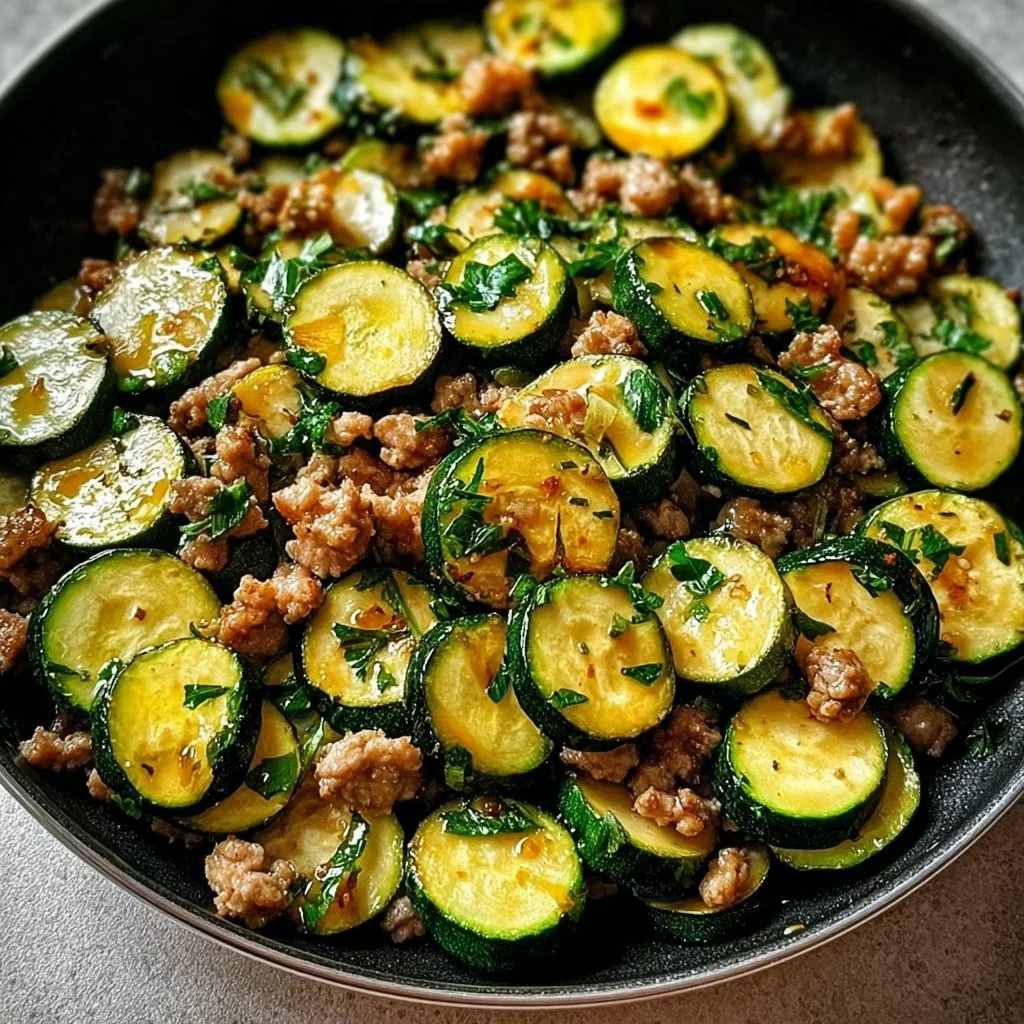 Zucchini and Turkey Skillet