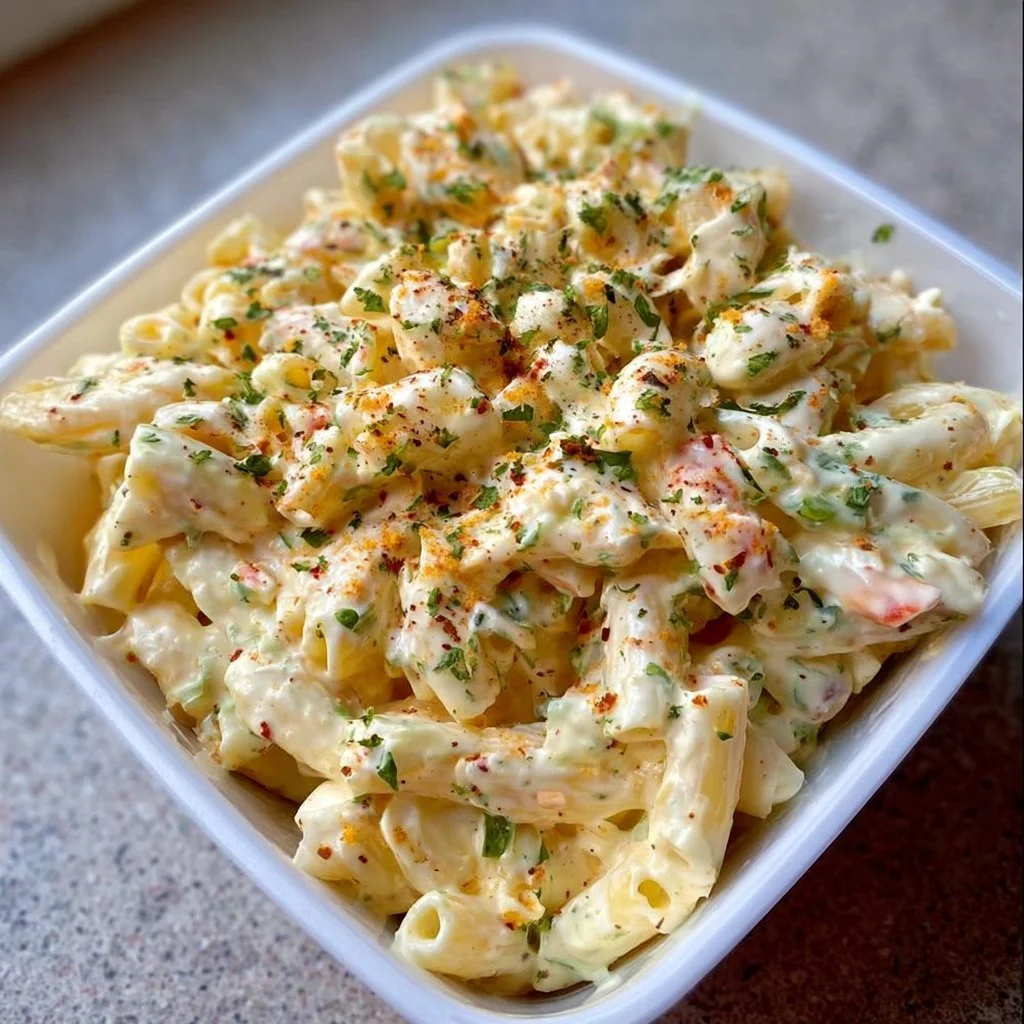Cheddar Sour Cream Macaroni Salad