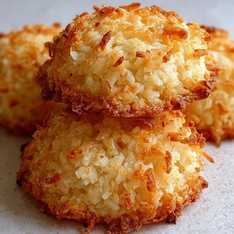Homemade coconut cookies fresh out of the oven, golden and chewy.