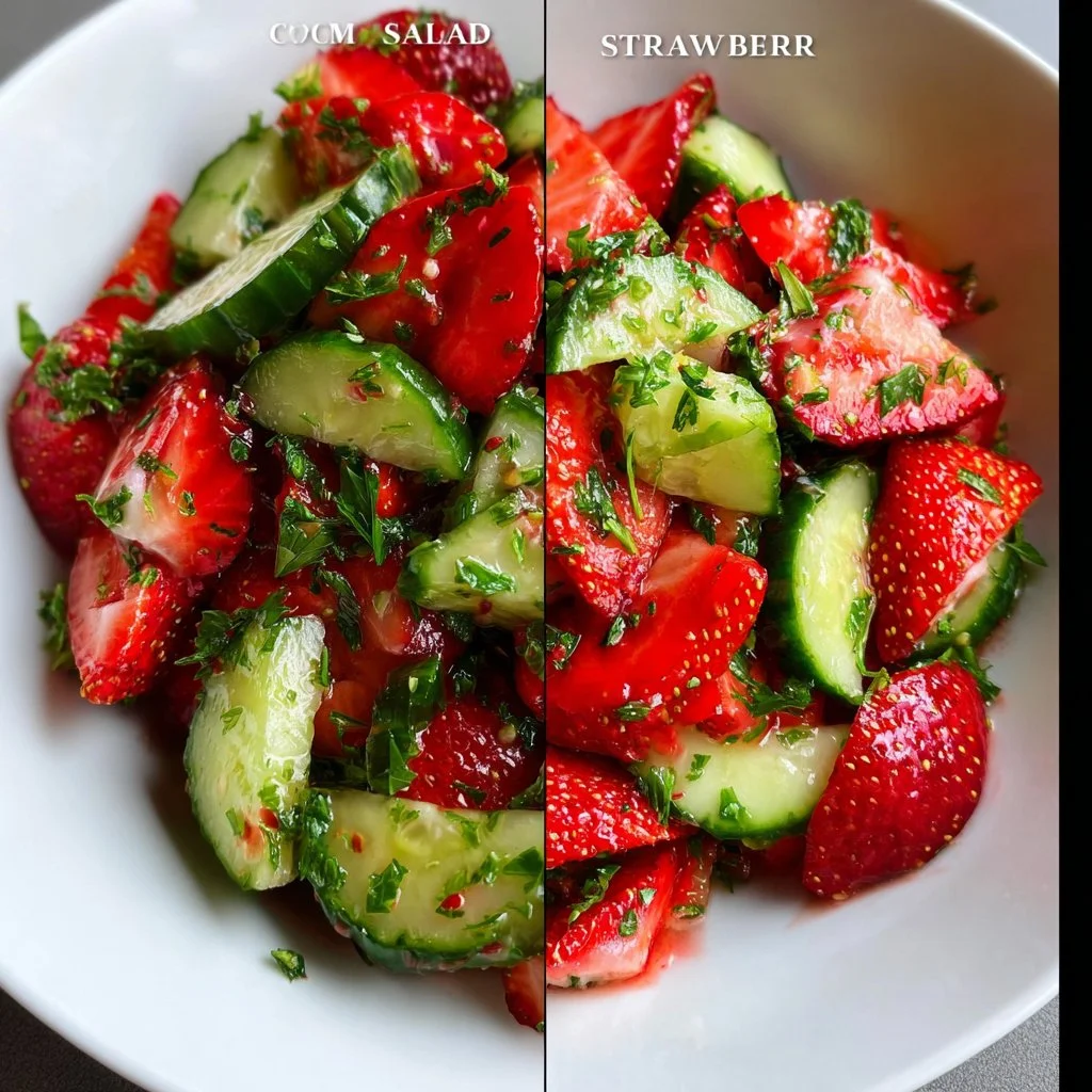 Cucumber Strawberry Salad
