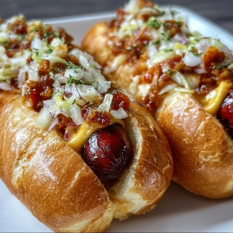 Delicious firecracker hot dogs garnished with toppings on a picnic table.