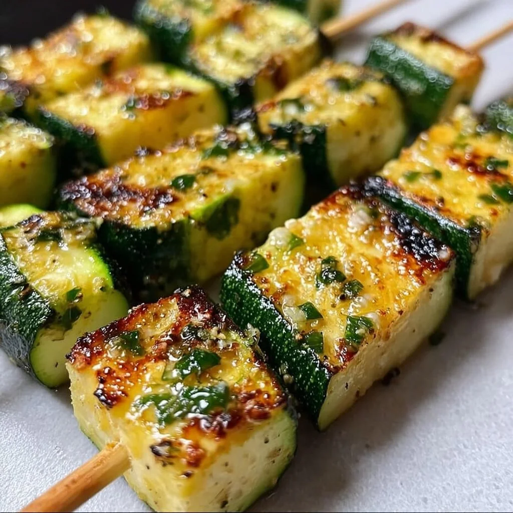Garlic Butter Zucchini Skewers