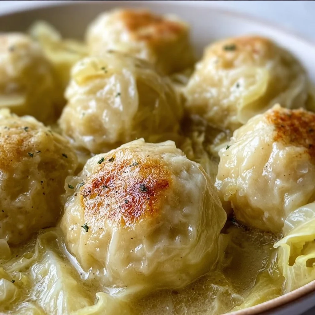 German Cabbage and Dumplings