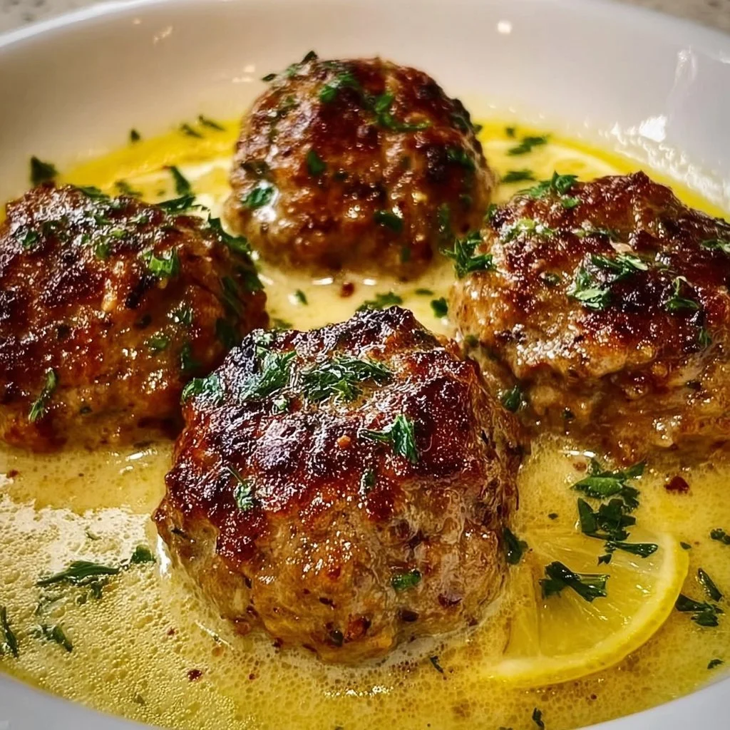 Greek Meatballs in Lemon Sauce