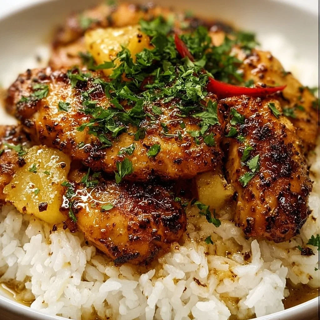 Hawaiian Chicken & Coconut Rice