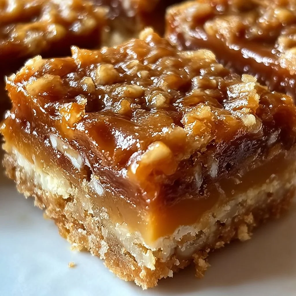 Indulgent Caramel Crush Bars