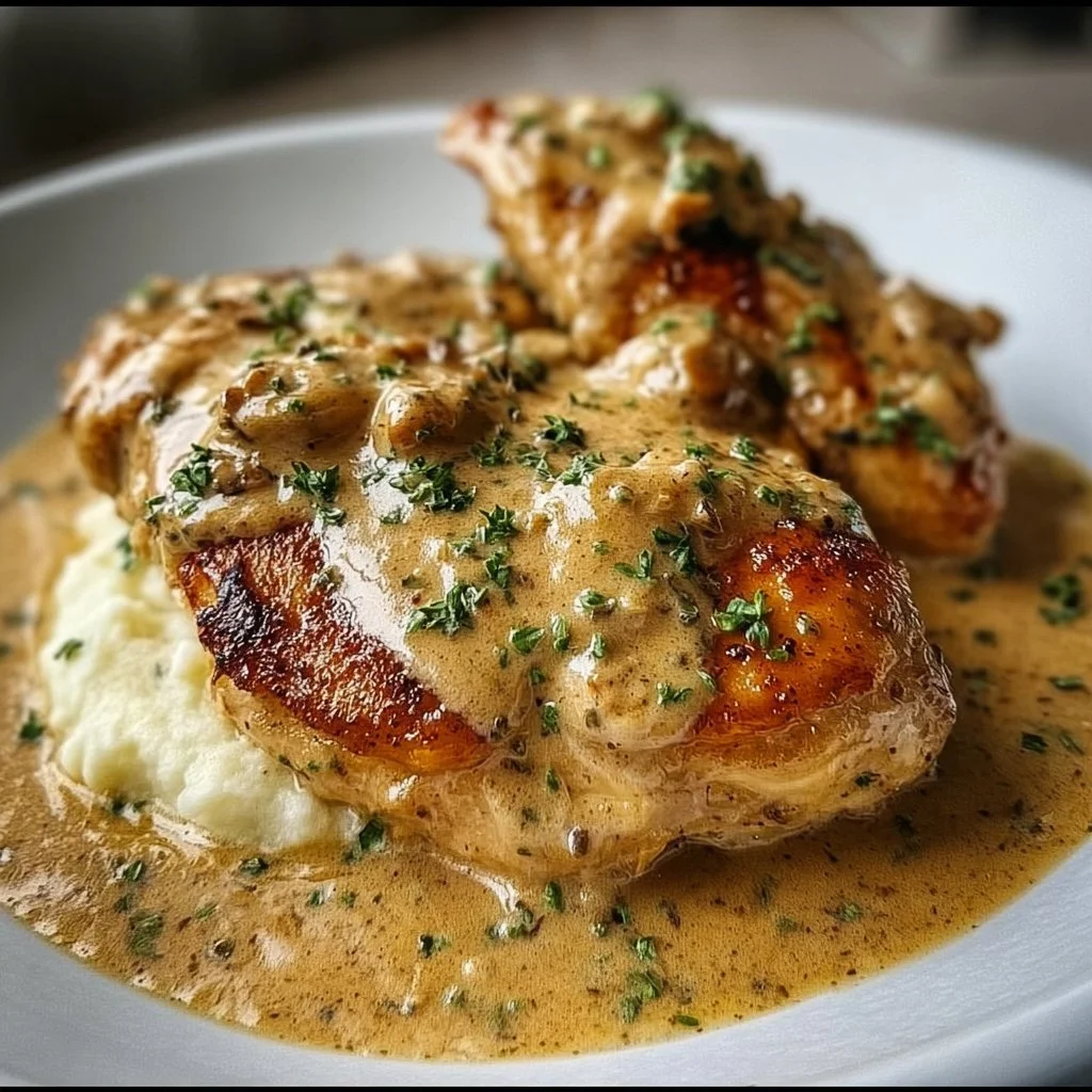 Irish Chicken Whiskey Cream Sauce