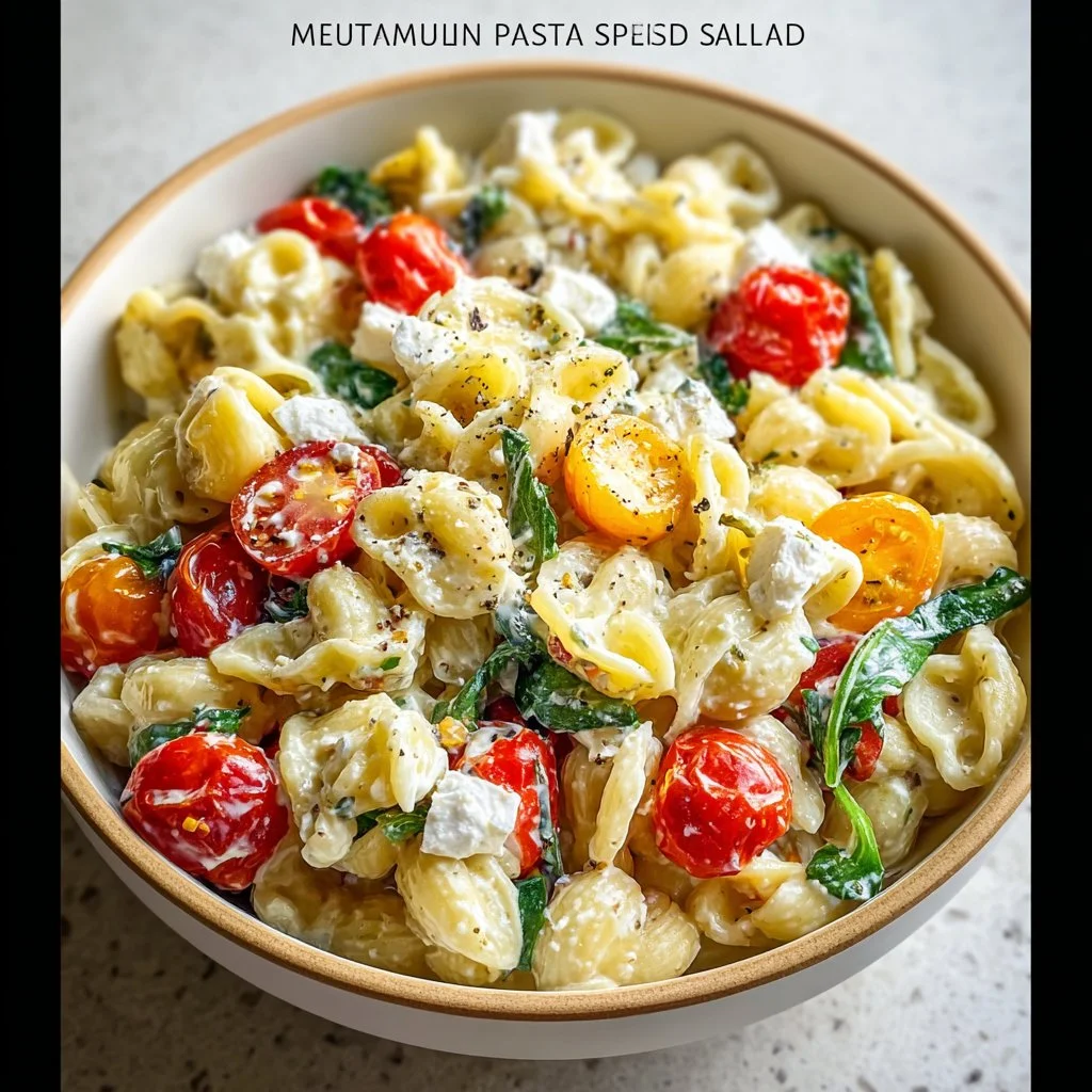 Mediterranean Cottage Cheese Pasta Salad