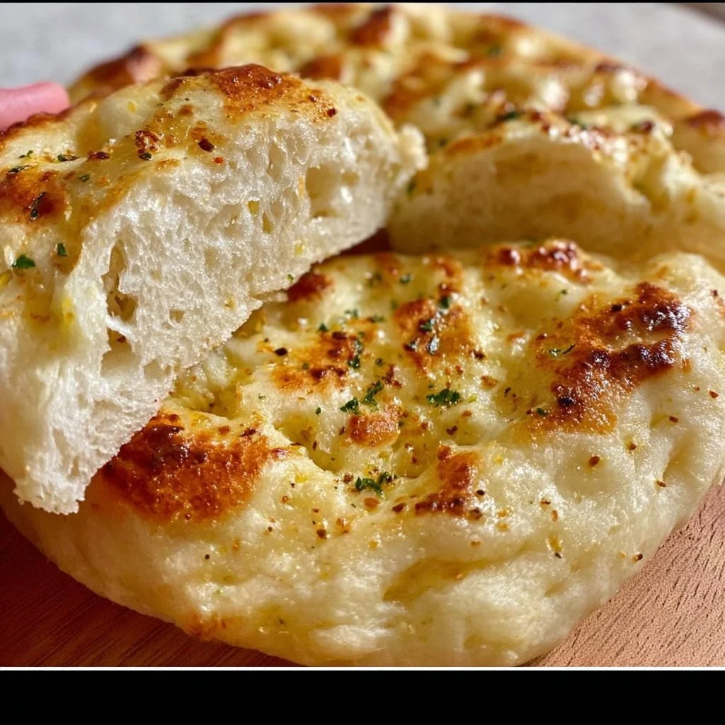 No-Knead Turkish Bread (No Oven) - Only 3 Ingredients (Bazlama)