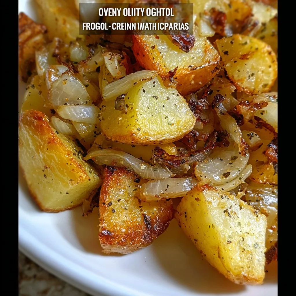 Oven Fried Potatoes & Onions