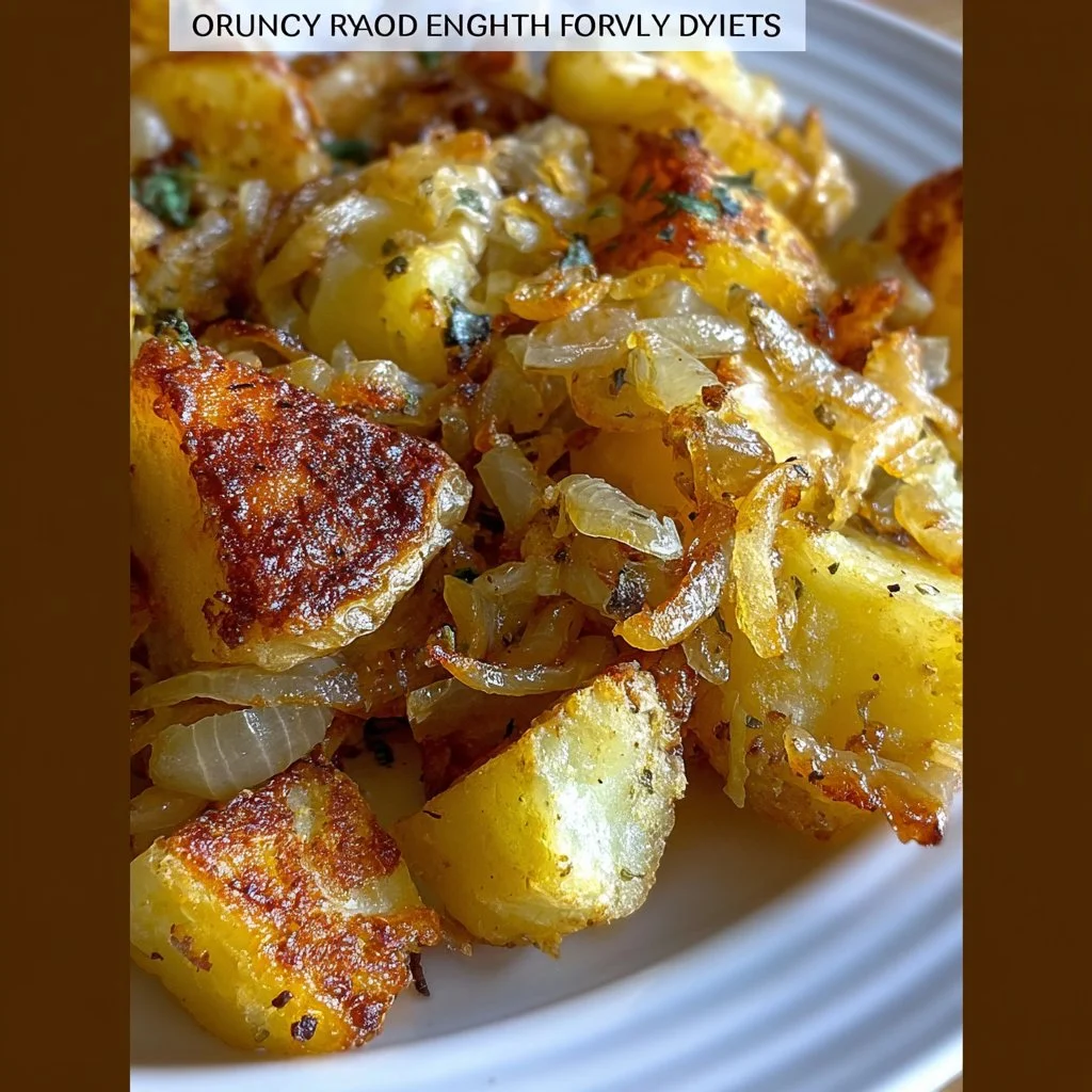 Oven Fried Potatoes & Onions