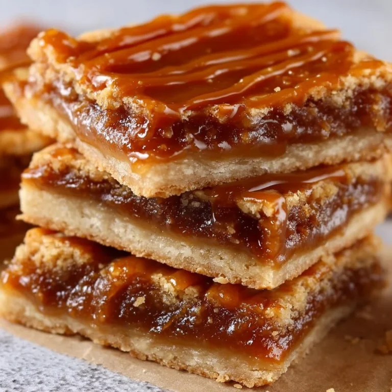 Delicious salted caramel brown sugar pop tart cookie bars topped with caramel drizzle.